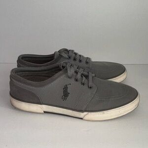 Polo by Ralph Lauren Men's Grey Faxon Low Sneakers